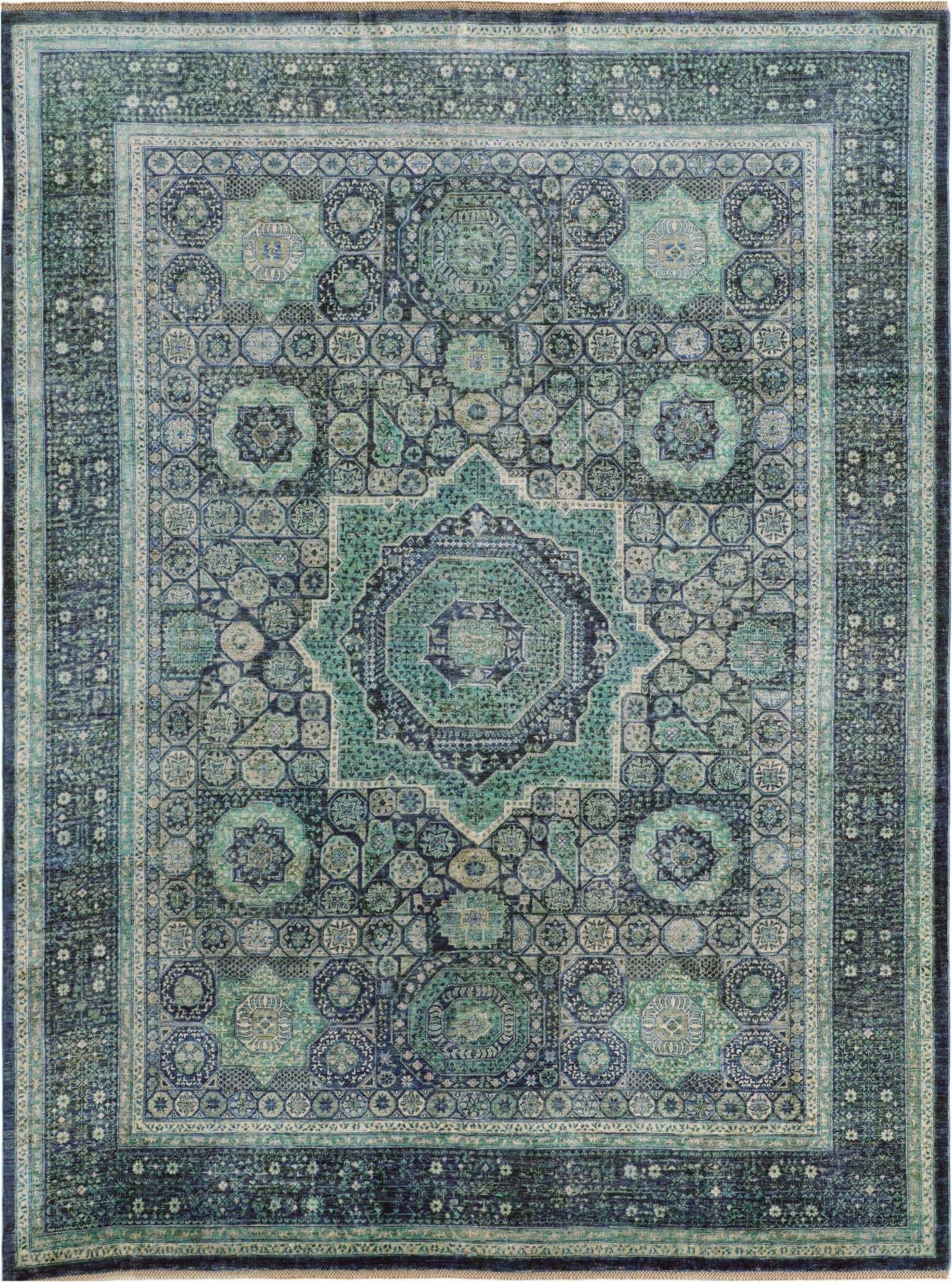 9' 1 x 11' 11 Hand Knotted Mamluk Ziegler Rug