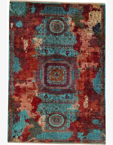 6' 11 x 10' Hand Knotted Mamluk Ziegler Rug