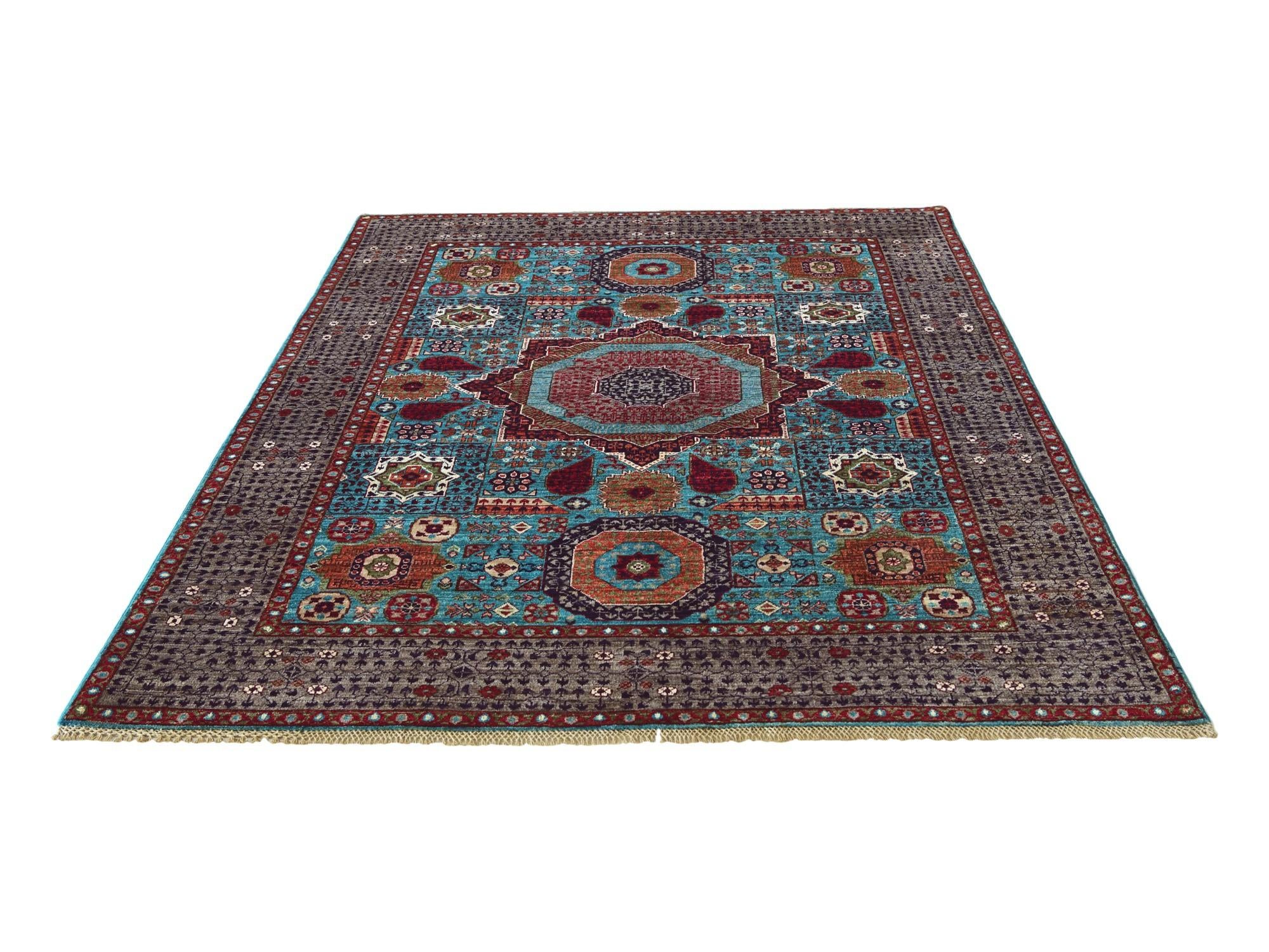 5' 3 x 6' 8 Hand Knotted Mamluk Ziegler Rug
