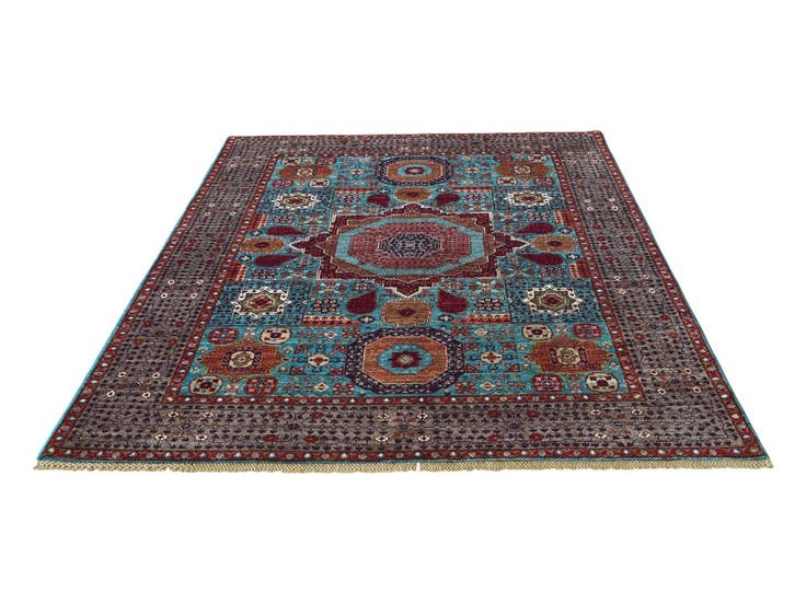 Detail image of 5' 3 x 6' 8 Hand Knotted Mamluk Ziegler Rug