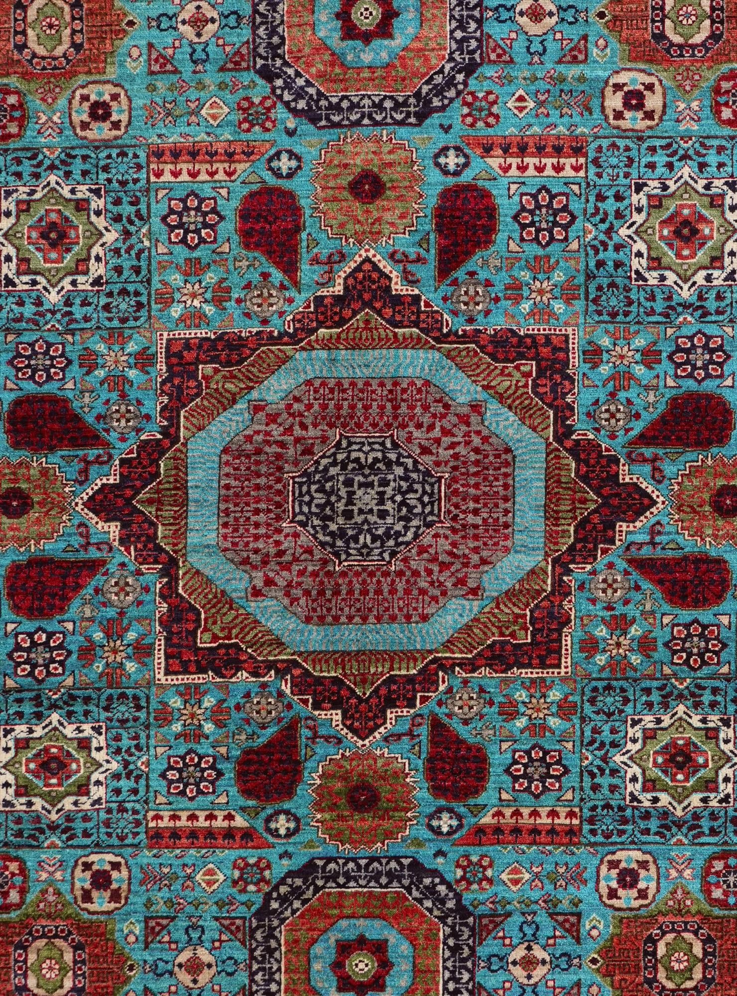 5' 3 x 6' 8 Hand Knotted Mamluk Ziegler Rug