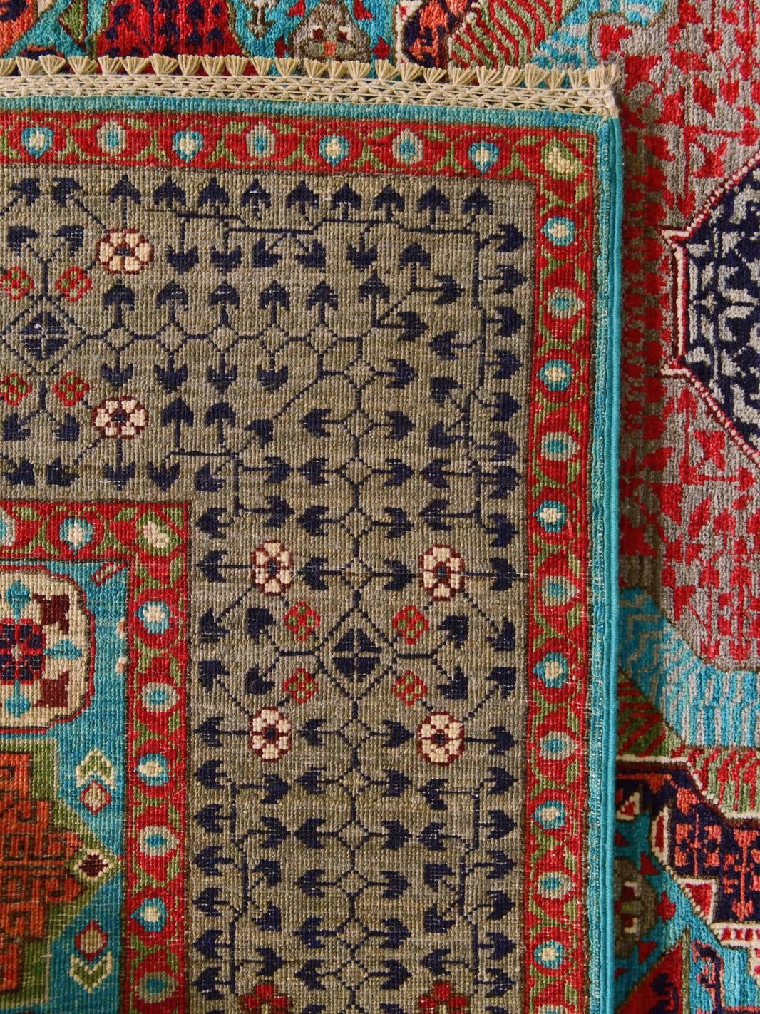 160cm x 205cm anudado a mano Mamluk Ziegler Alfombra