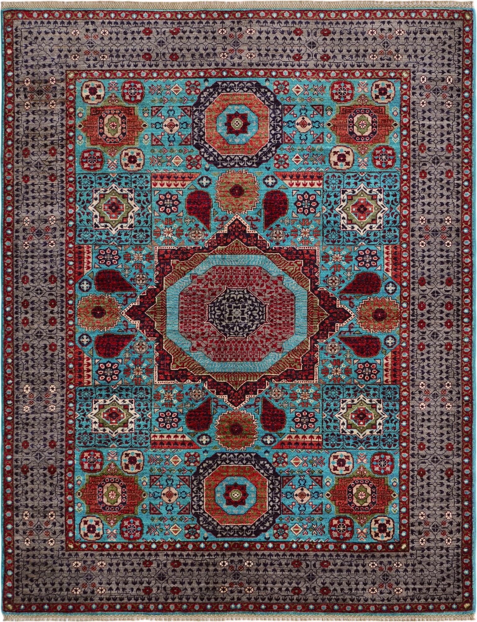 5' 3 x 6' 8 Hand Knotted Mamluk Ziegler Rug