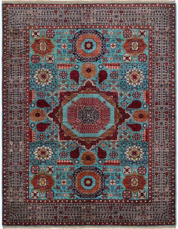 5' 3 x 6' 8 Hand Knotted Mamluk Ziegler Rug