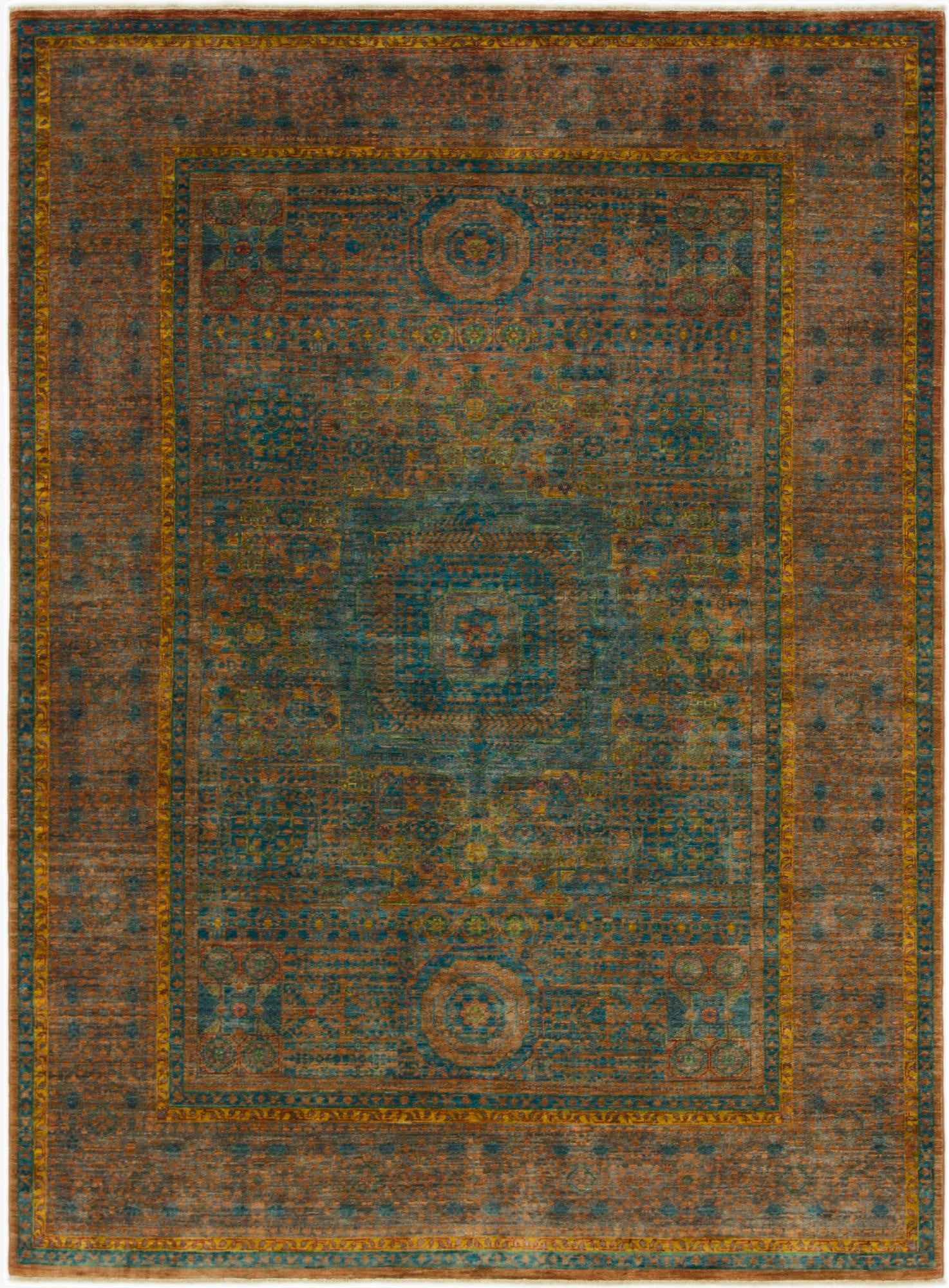 5' 8 x 7' 9  Hand Knotted Mamluk Ziegler Oriental Rug