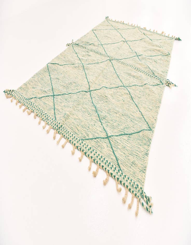 Detail image of 5' 9 x 8' 11  Hand Knotted Moroccan Wool Rug