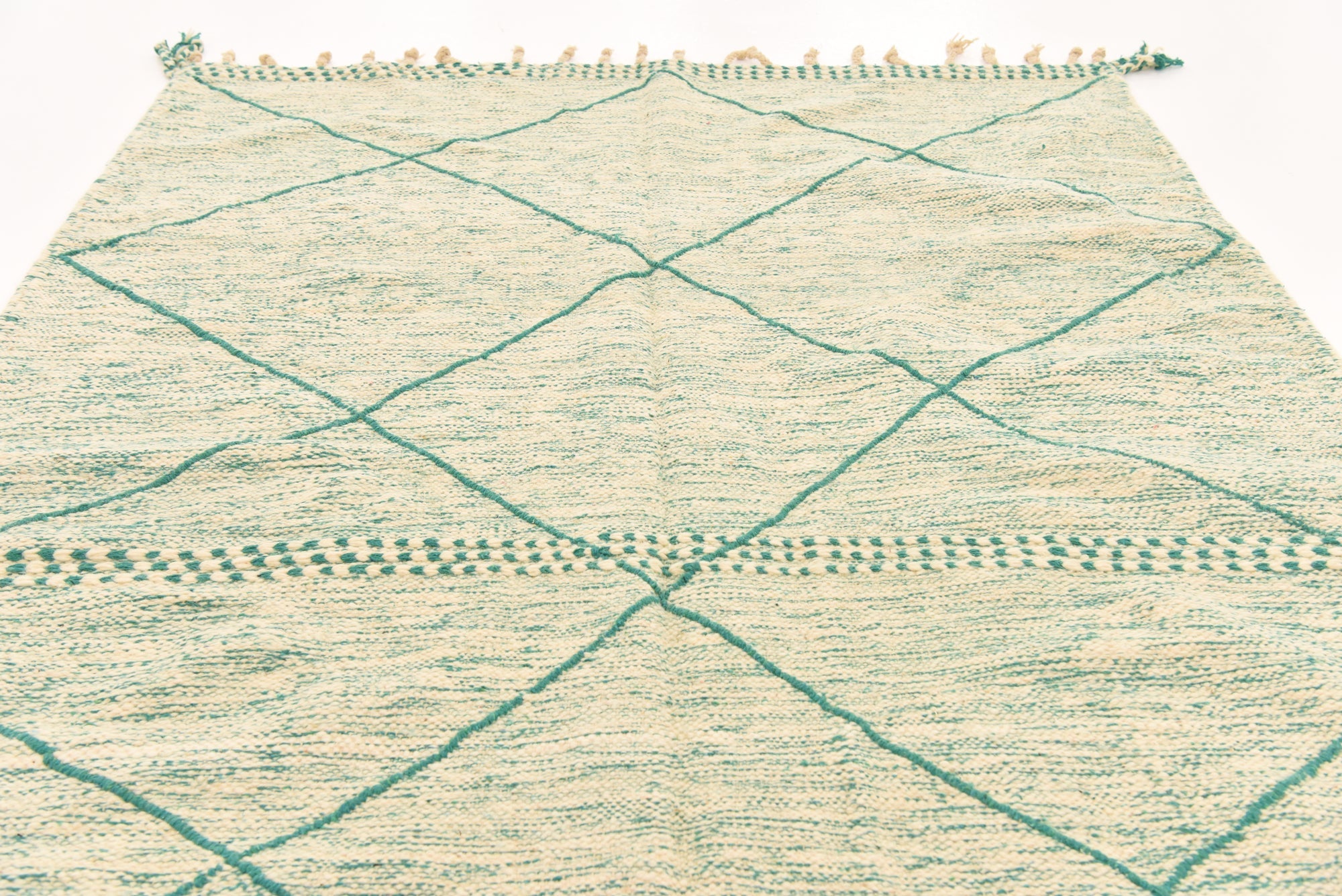 5' 9 x 8' 11 Hand Knotted Moroccan Wool Rug