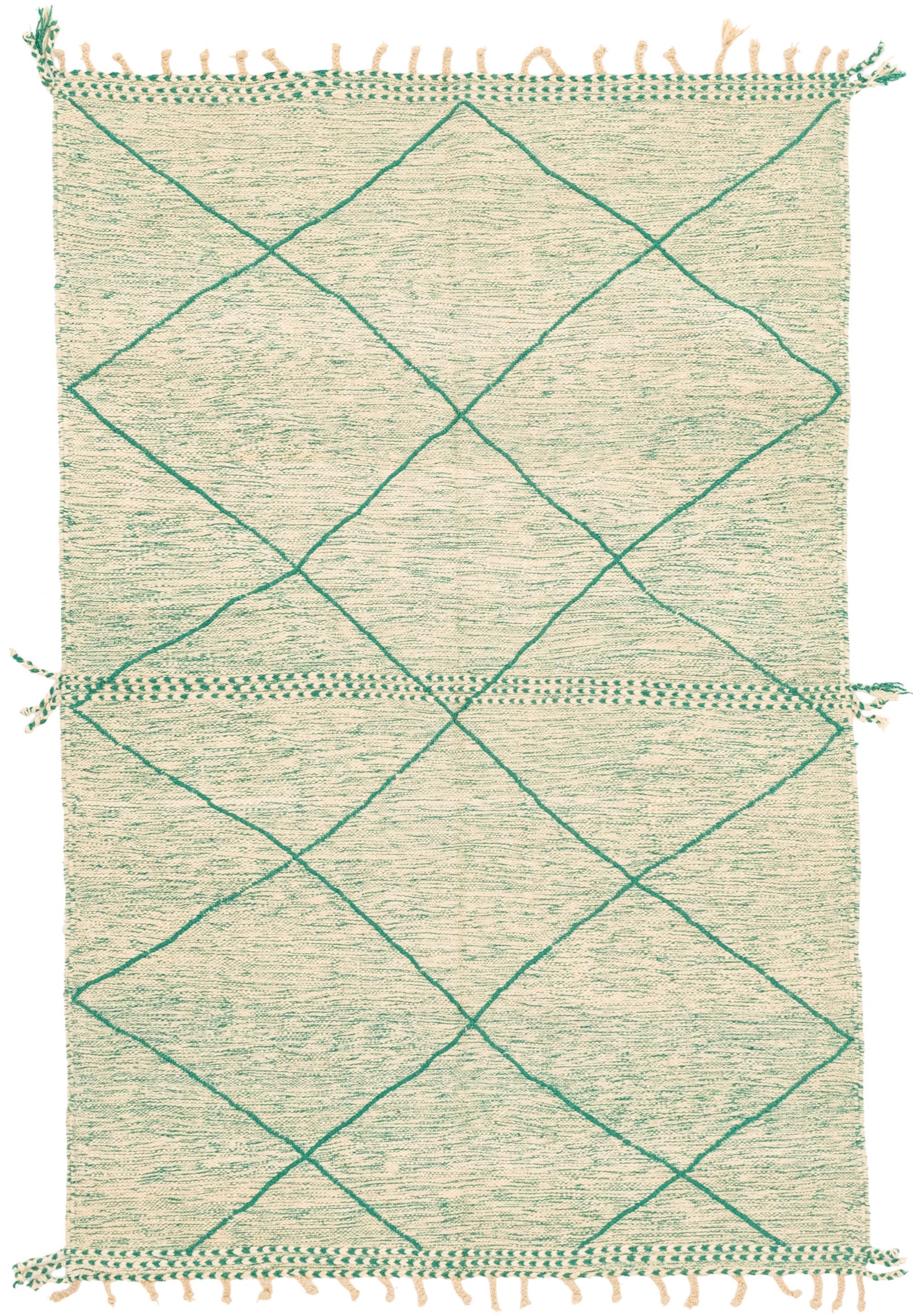 5' 9 x 8' 11 Hand Knotted Moroccan Wool Rug