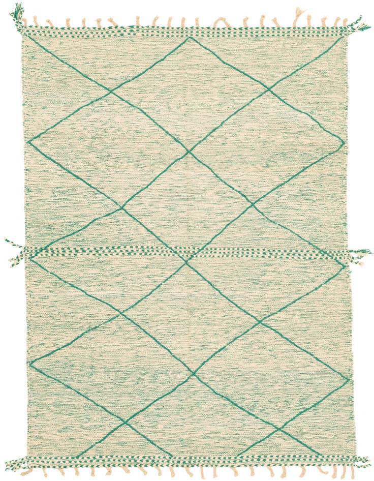 Detail image of 5' 9 x 8' 11 Hand Knotted Moroccan Wool Rug