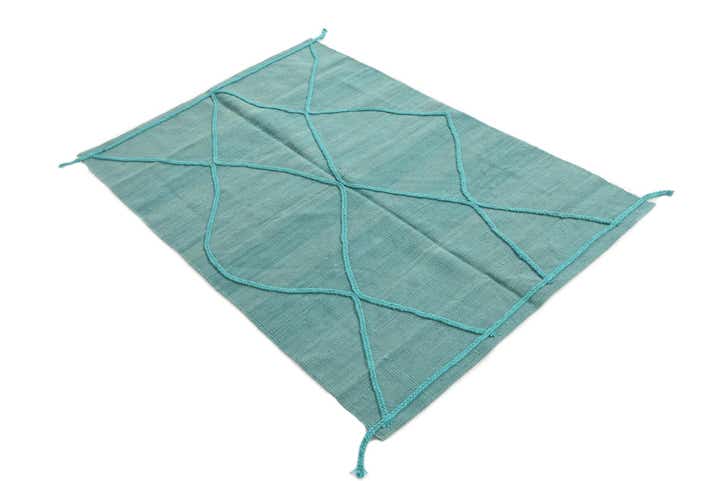 3' 4 x 5' Hand Knotted Moroccan Wool Rug