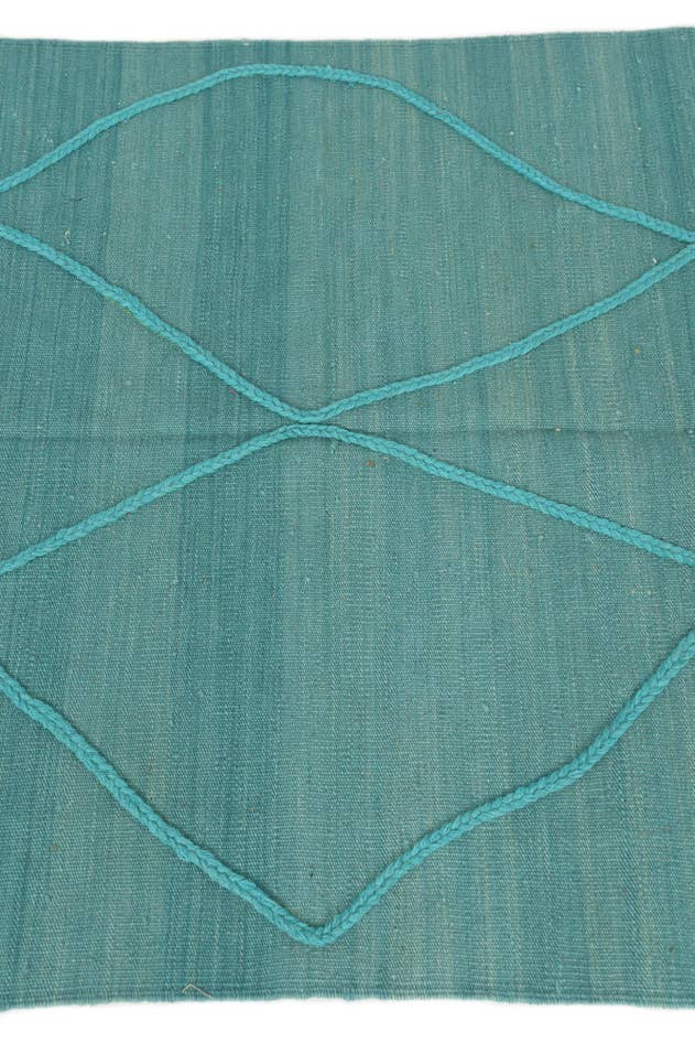 Detail image of 3' 4 x 5' Hand Knotted Moroccan Wool Rug