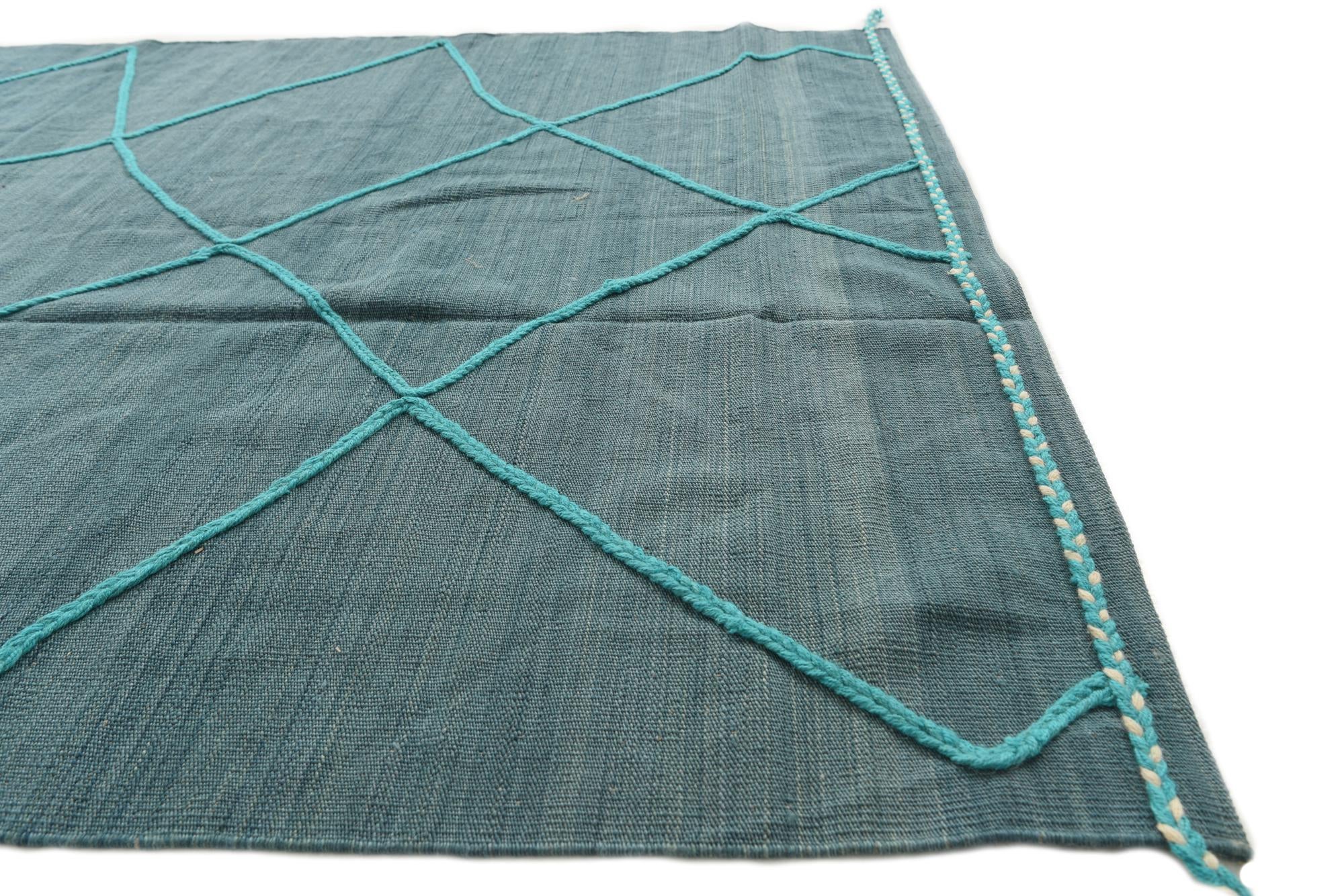5' 8 x 7' 8 Hand Knotted Moroccan Wool Rug