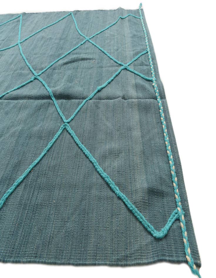 Detail image of 5' 8 x 7' 8  Hand Knotted Moroccan Wool Rug