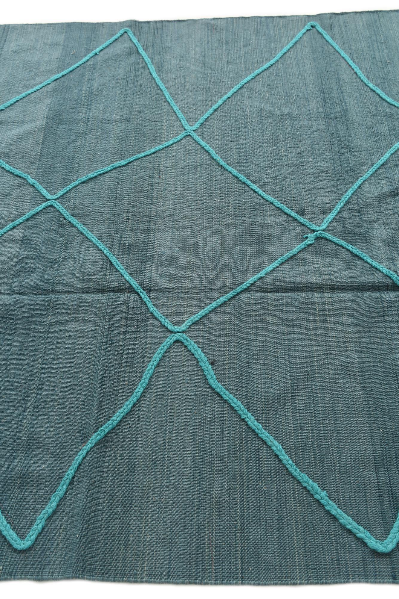 5' 8 x 7' 8 Hand Knotted Moroccan Wool Rug