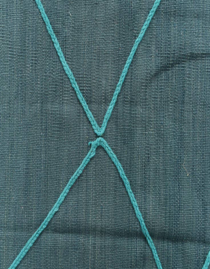 Detail image of 5' 8 x 7' 8  Hand Knotted Moroccan Wool Rug