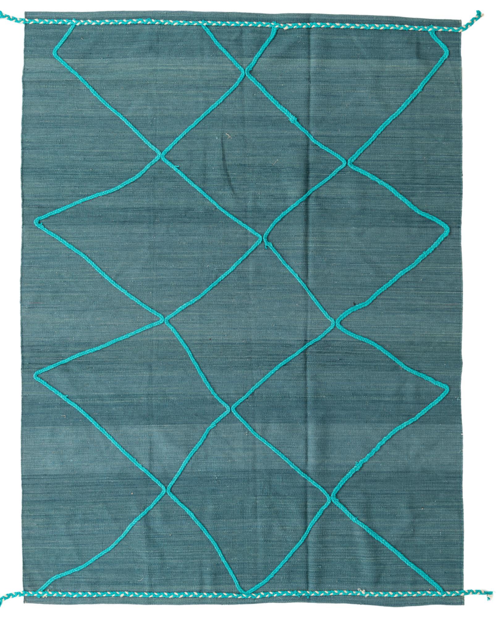 5' 8 x 7' 8 Hand Knotted Moroccan Wool Rug