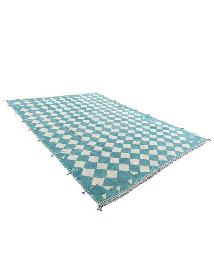 9' 1 x 12' 3 Hand Knotted Moroccan Wool Rug