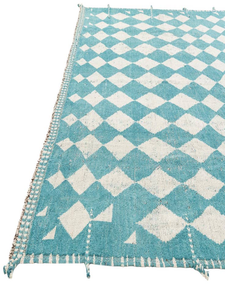 Detail image of 9' 1 x 12' 3  Hand Knotted Moroccan Wool Rug