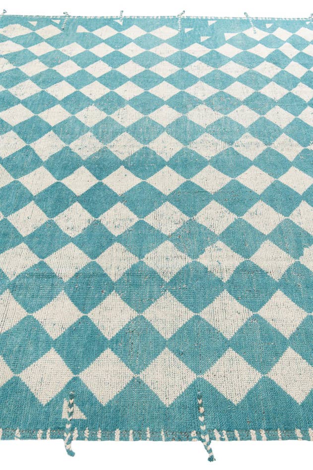 Detail image of 9' 1 x 12' 3 Hand Knotted Moroccan Wool Rug