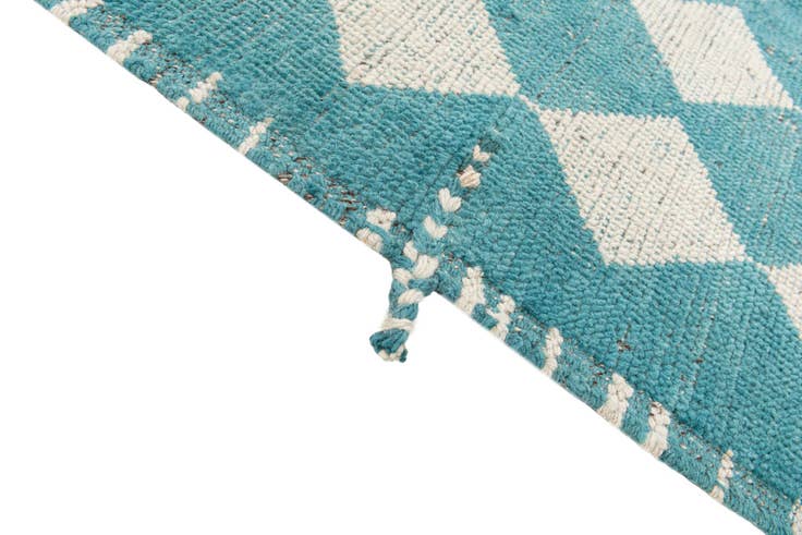 Detail image of 9' 1 x 12' 3 Hand Knotted Moroccan Wool Rug