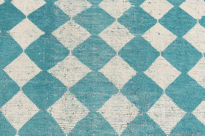 9' 1 x 12' 3 Hand Knotted Moroccan Wool Rug