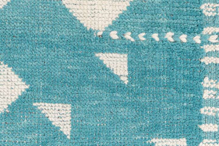 9' 1 x 12' 3 Hand Knotted Moroccan Wool Rug