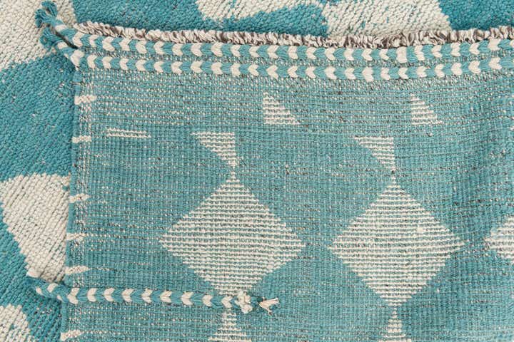 9' 1 x 12' 3 Hand Knotted Moroccan Wool Rug