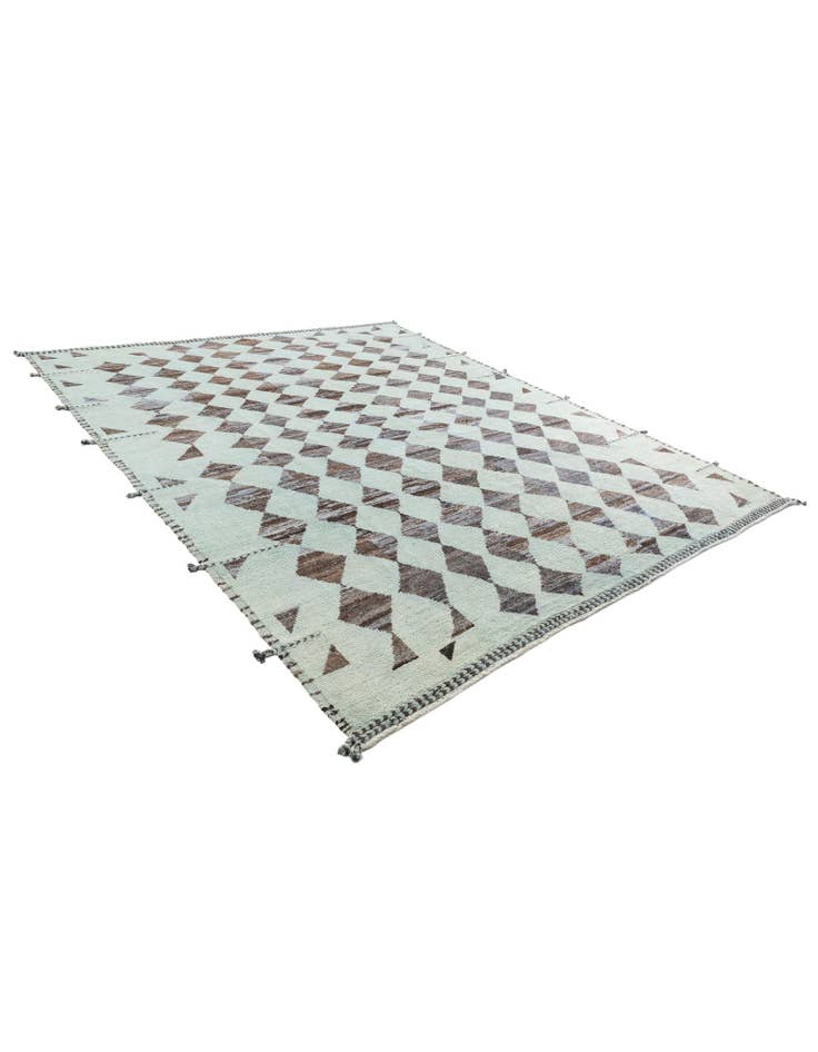 Detail image of 8' 3 x 10'  Hand Knotted Moroccan Wool Rug