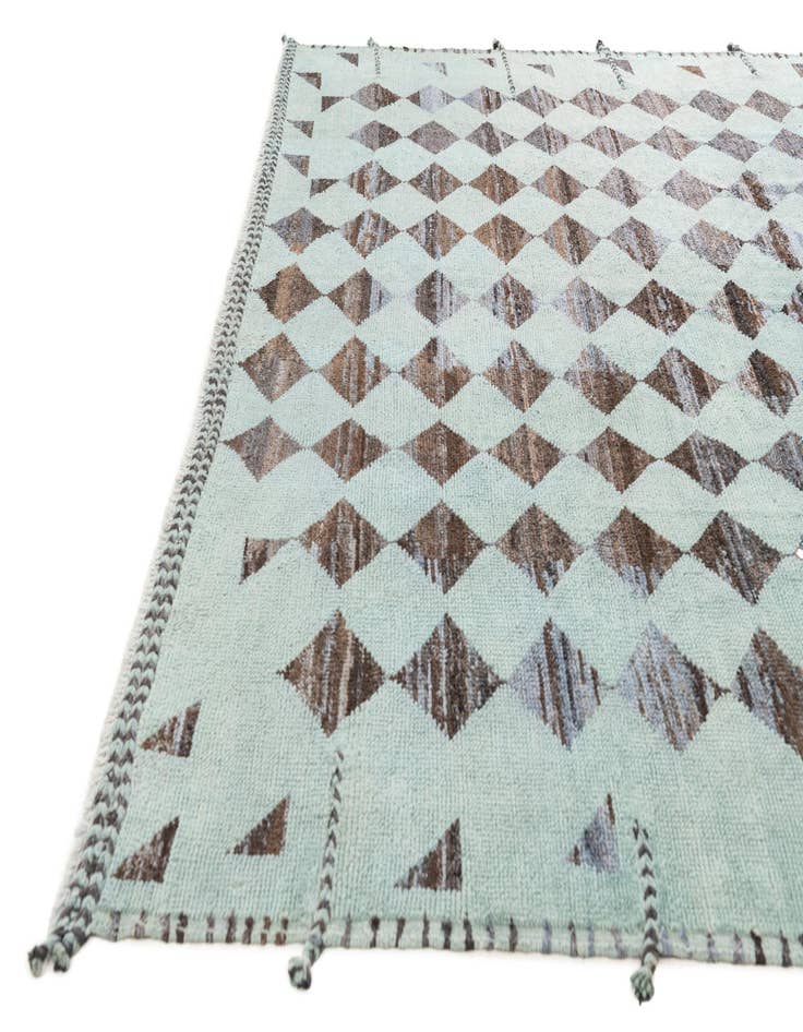 Detail image of 8' 3 x 10'  Hand Knotted Moroccan Wool Rug