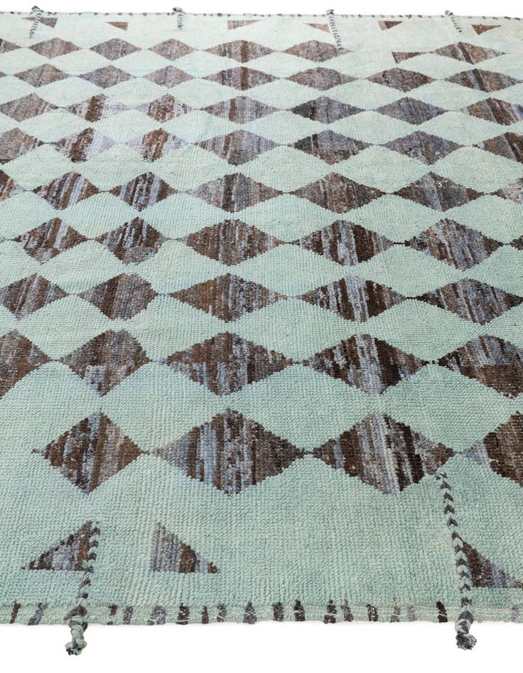 Detail image of 8' 3 x 10'  Hand Knotted Moroccan Wool Rug