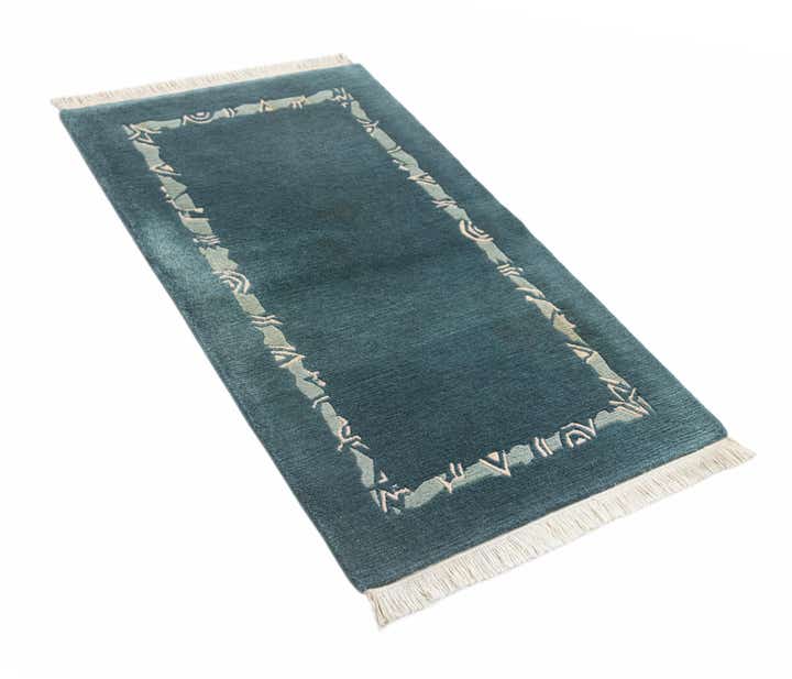 2' 5 x 4' 4 Hand Knotted Nepal Wool Rug
