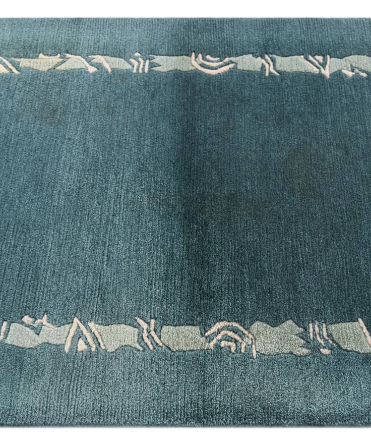 Detail image of 2' 5 x 4' 4 Hand Knotted Nepal Wool Rug