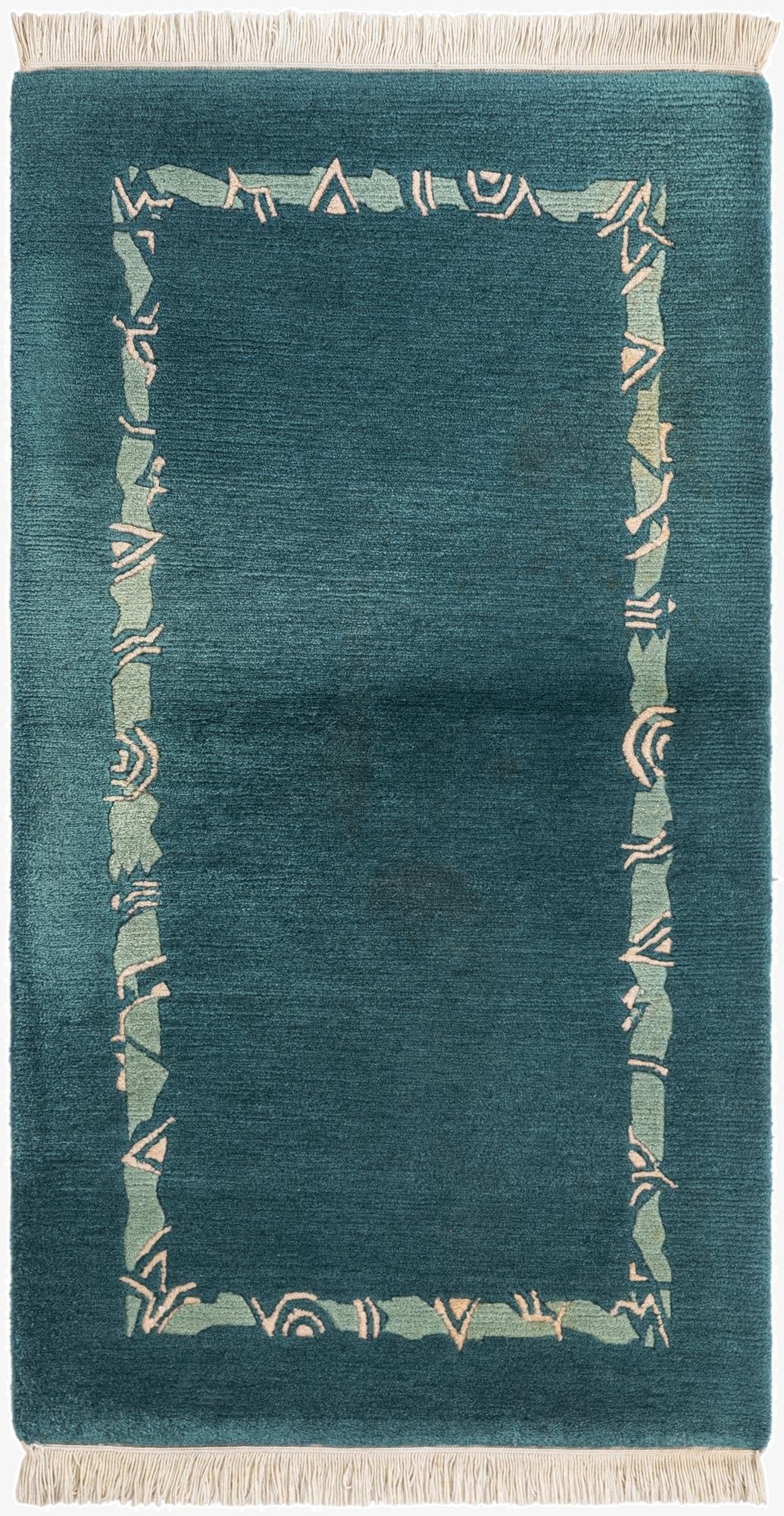 2' 5 x 4' 4 Hand Knotted Nepal Wool Rug