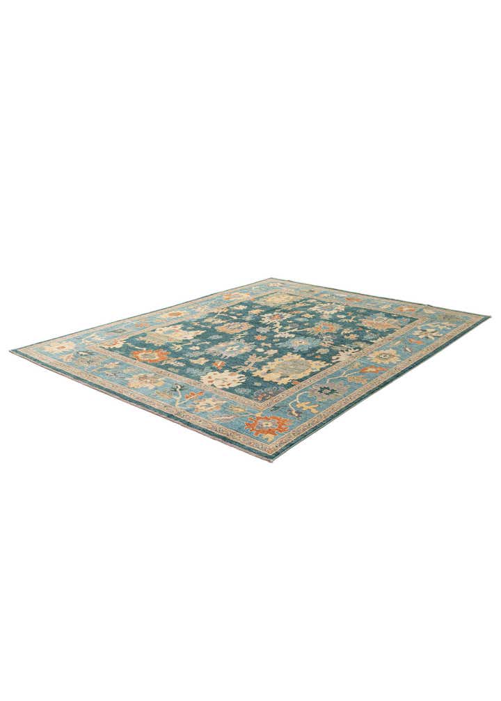 7' 10 x 10' Hand Knotted Oushak Wool Rug