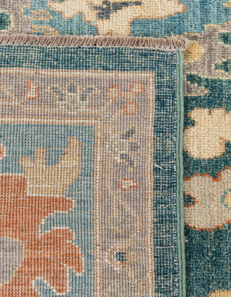 Detail image of 7' 10 x 10'  Hand Knotted Oushak Wool Rug