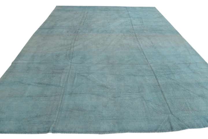 9' 6 x 12' 10 Hand Knotted Oushak Wool Rug