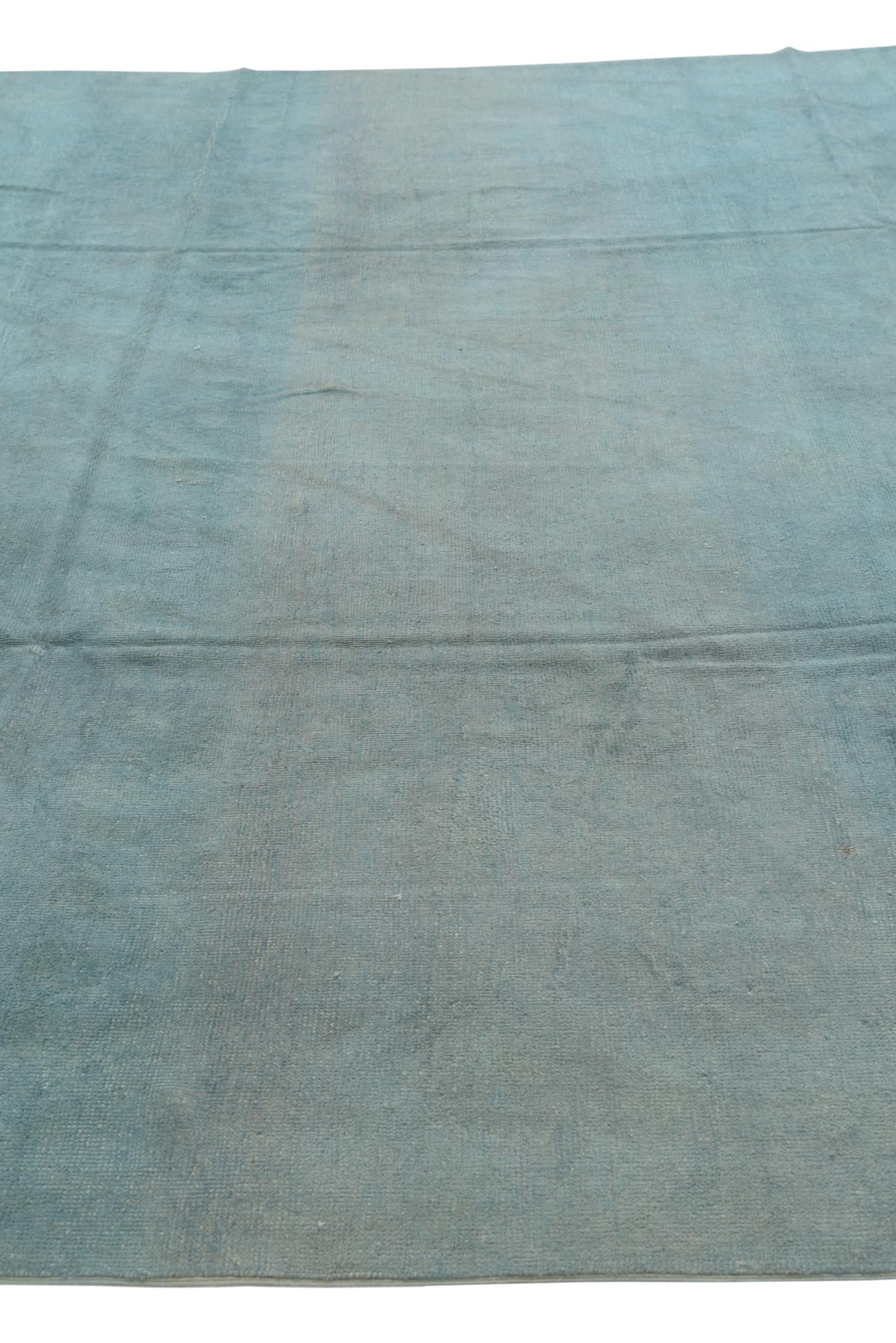 9' 6 x 12' 10 Hand Knotted Oushak Wool Rug