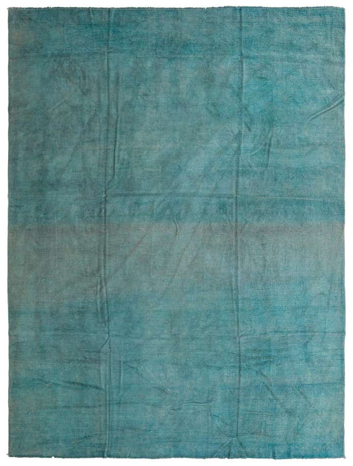 9' 6 x 12' 10 Hand Knotted Oushak Wool Rug