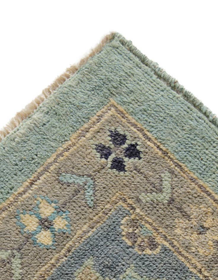 Detail image of 8' 1 x 10' Hand Knotted Oushak Wool Rug