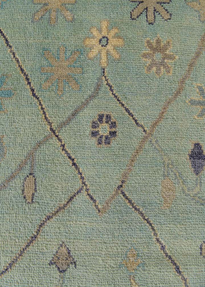 8' 1 x 10' Hand Knotted Oushak Wool Rug