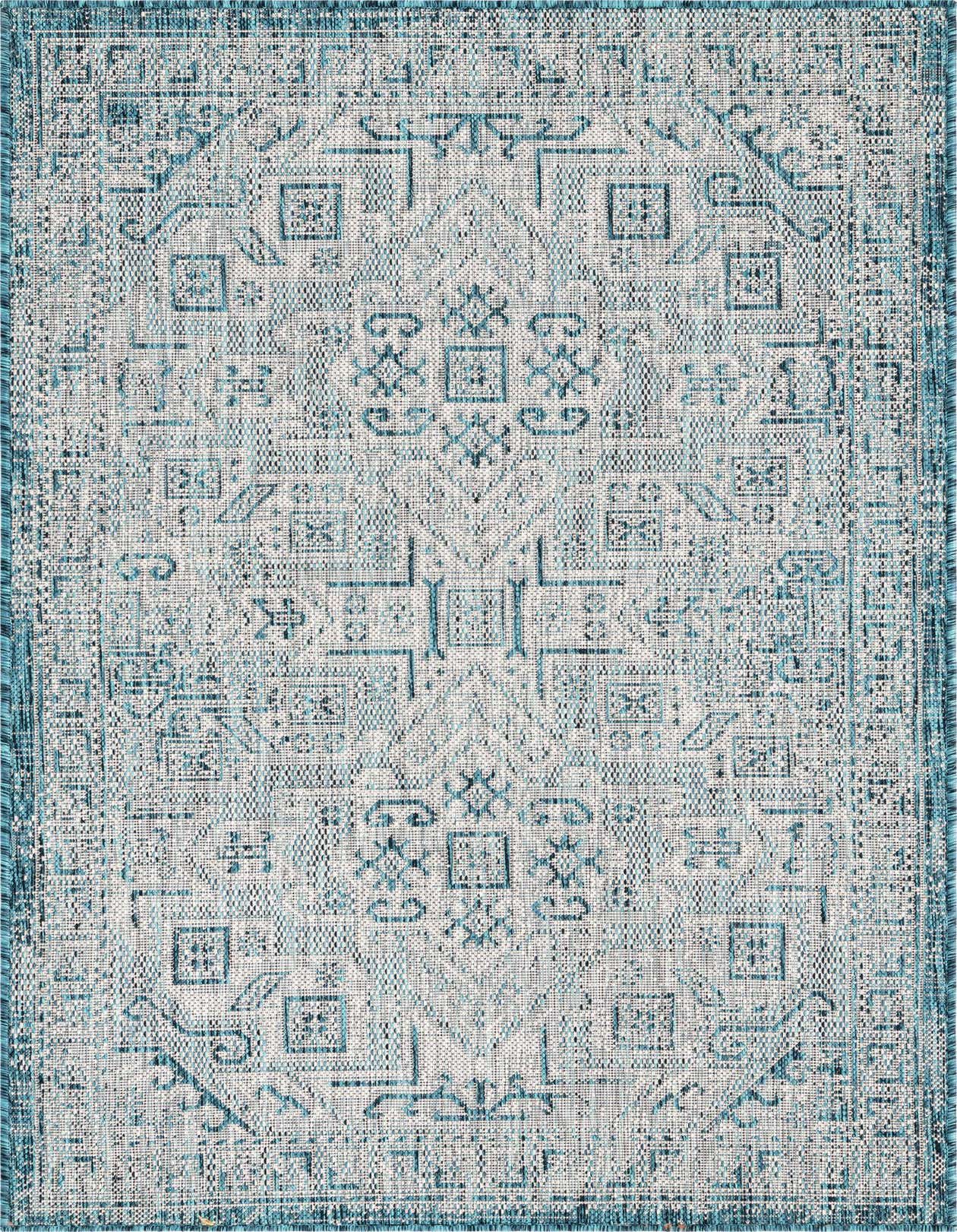 3' x 5' 3 Easy-Clean Aztec Indoor / Outdoor Rug