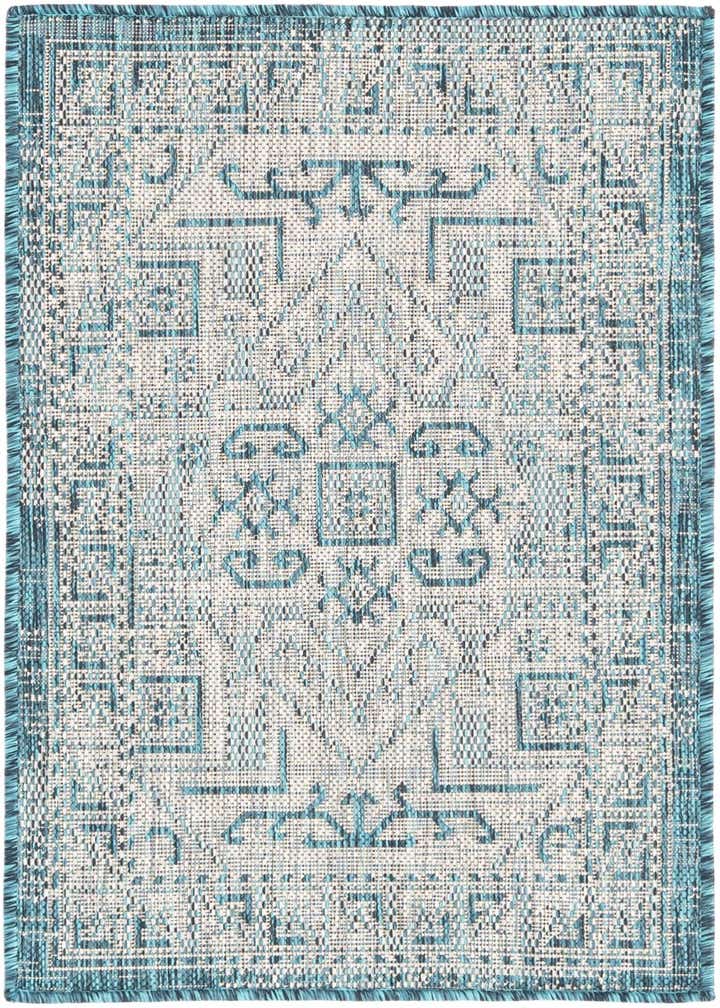 2' x 3' Easy-Clean Aztec Indoor / Outdoor Rug