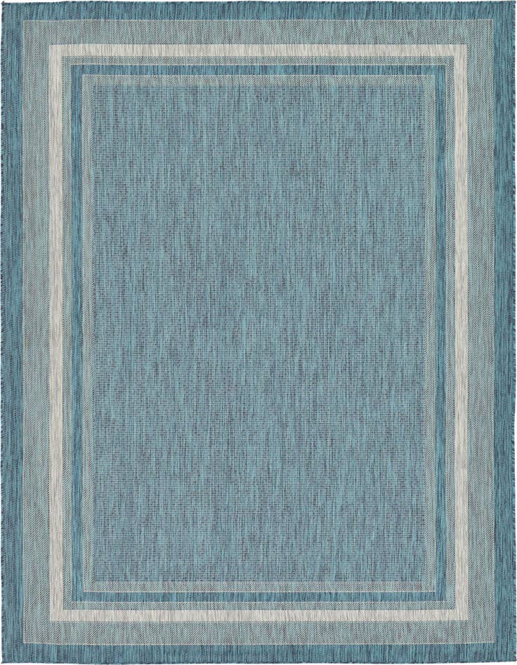 Detail image of 7' x 10' Easy-Clean Border Indoor / Outdoor Rug