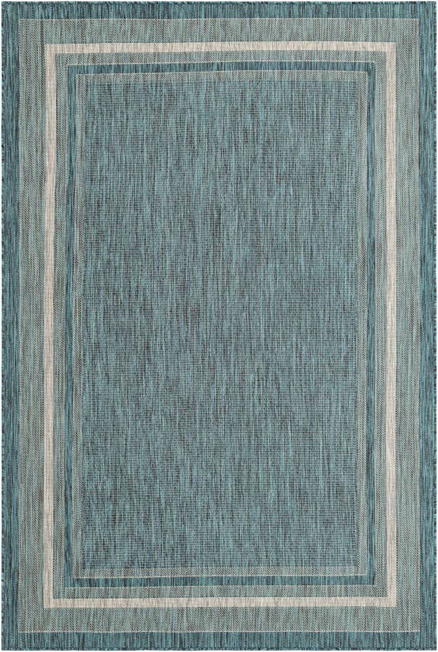 Detail image of 6' x 9' Easy-Clean Border Indoor / Outdoor Rug