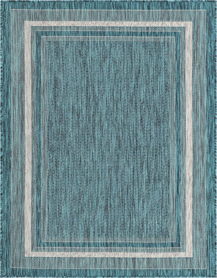 Detail image of 4' x 6' Easy-Clean Border Indoor / Outdoor Rug