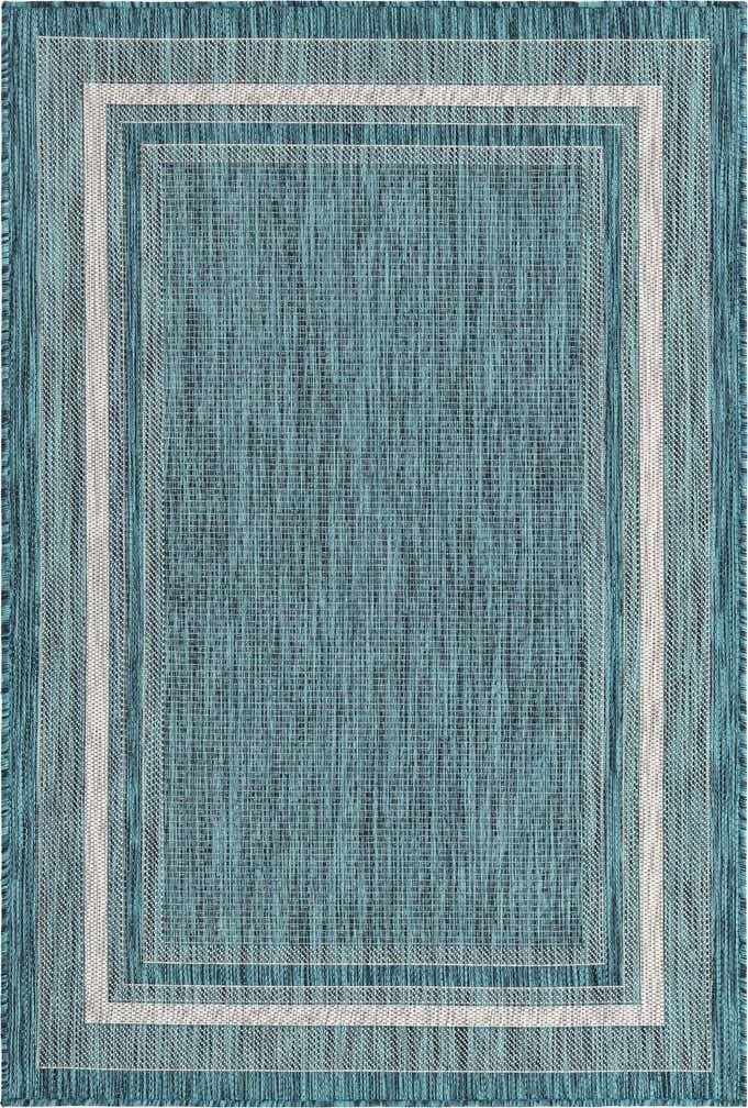 4' x 6' Easy-Clean Border Indoor / Outdoor Rug