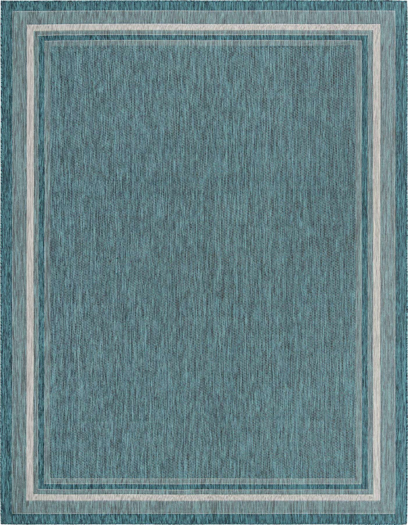 10' x 14' Easy-Clean Border Indoor / Outdoor Rug