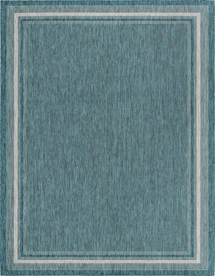 Detail image of 10' x 14' Easy-Clean Border Indoor / Outdoor Rug