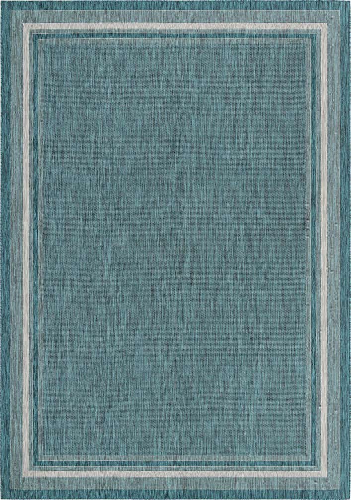 10' x 14' Easy-Clean Border Indoor / Outdoor Rug