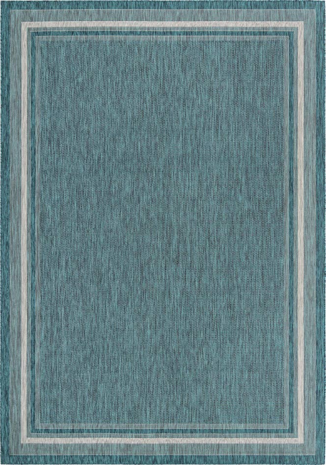 Detail image of 10' x 14' Easy-Clean Border Indoor / Outdoor Rug